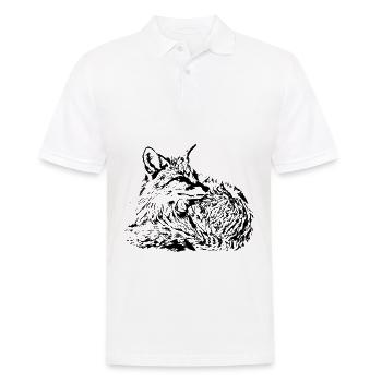 Fuchs - Männer Poloshirt - Weiß - Vorne - Kai (181cm)