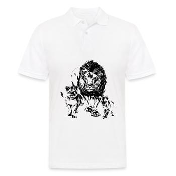 Les lions - Polo Homme - blanc - Devant - Kai (181cm)