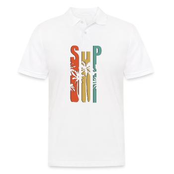SUP - Männer Poloshirt - Weiß - Vorne - Kai (181cm)
