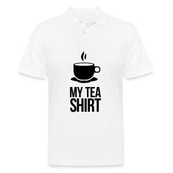 tea shirt - Men's Polo Shirt - white - Front - Kai (181cm)
