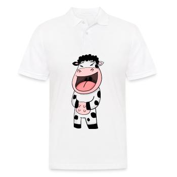 Rires de vache - Polo Homme - blanc - Devant - Kai (181cm)
