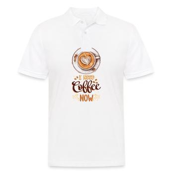 Coffee Coffee Lover Coffee Mug Barista Vintage - Men's Polo Shirt - white - Front - Kai (181cm)