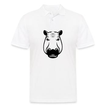 hippopotame - Polo Homme - blanc - Devant - Kai (181cm)