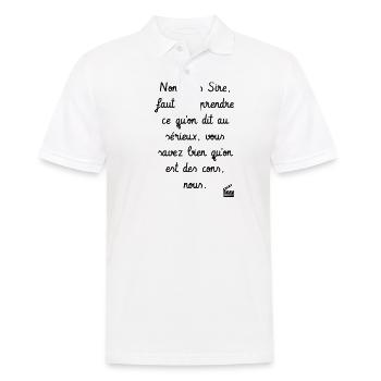 Kaameløtt - Réplique Culte - Citation Drôle - Polo Homme - blanc - Devant - Kai (181cm)