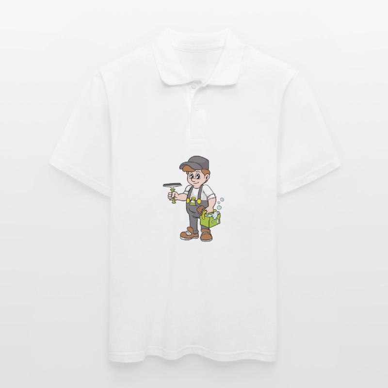 window cleaner Men's Polo Shirt