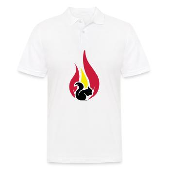 summer squirrel - Männer Poloshirt - Weiß - Vorne - Kai (181cm)