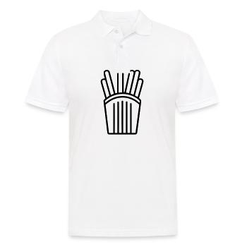 Pommes frites - Männer Poloshirt - Weiß - Vorne - Kai (181cm)