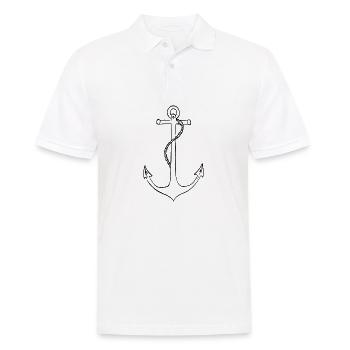 Navigation de navire d’ancrage - Polo Homme - blanc - Devant - Kai (181cm)