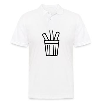 Pommes frites - Männer Poloshirt - Weiß - Vorne - Kai (181cm)