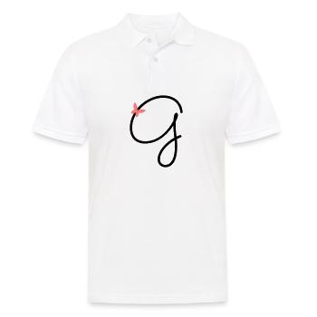 Lettre G Papillon Lettre - Polo Homme - blanc - Devant - Kai (181cm)
