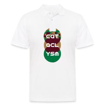 Cataclysm Abstrakt Zahnräder Geschenk Motiv - Männer Poloshirt - Weiß - Vorne - Kai (181cm)