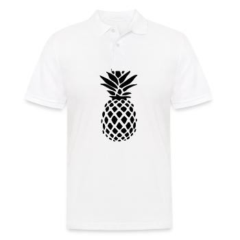 Ananas noir silhouette - Polo Homme - blanc - Devant - Kai (181cm)