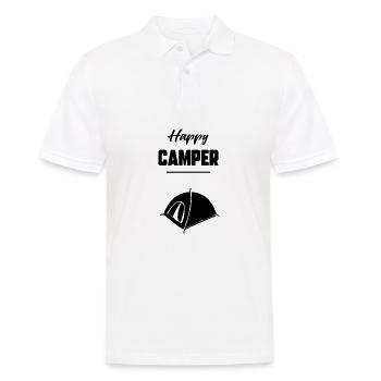 Happy camper - Polo Homme - blanc - Devant - Kai (181cm)