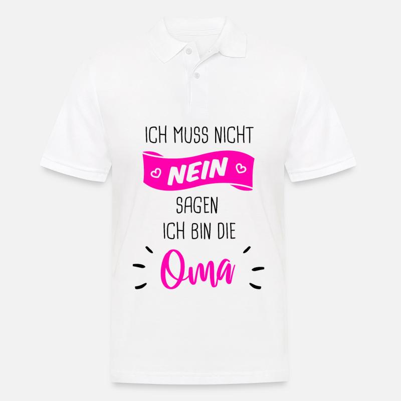 Oma Geschenk - Männer Poloshirt - Weiß