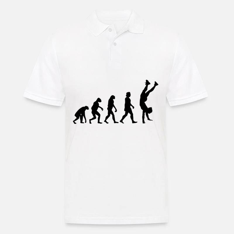 Handstand Evolution - Männer Poloshirt - Weiß