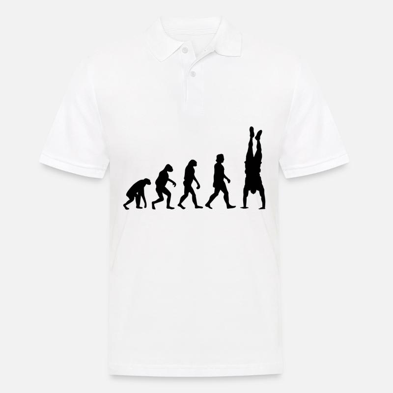 Handstand Evolution - Männer Poloshirt - Weiß