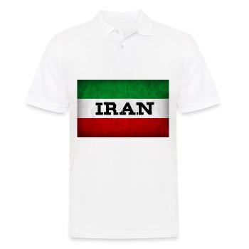 IRAN - Men's Polo Shirt - white - Front - Kai (181cm)