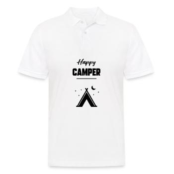 Happy camper - Polo Homme - blanc - Devant - Kai (181cm)