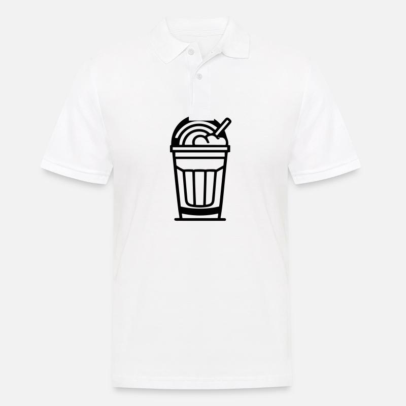 Milchshake - Männer Poloshirt - Weiß