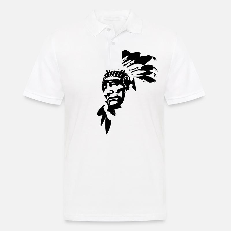 einheimisch - Männer Poloshirt - Weiß