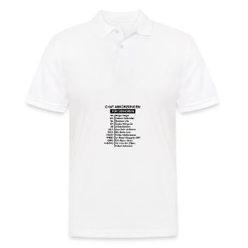 chat senioren - Männer Poloshirt - Weiß - Vorne - Kai (181cm)
