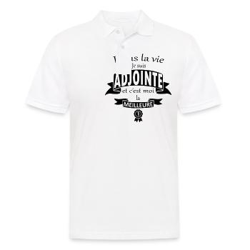 ADJOINTE MEILLEURE - Polo Homme - blanc - Devant - Kai (181cm)