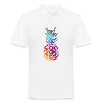 Rainbow pineapple - Men's Polo Shirt - white - Front - Kai (181cm)