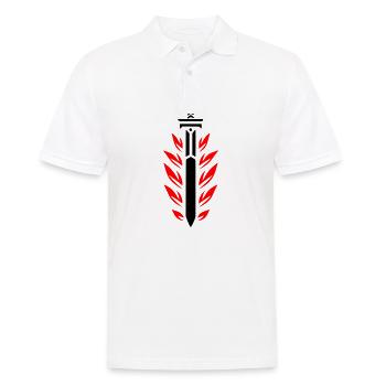 Épée flamboyante - Polo Homme - blanc - Devant - Kai (181cm)
