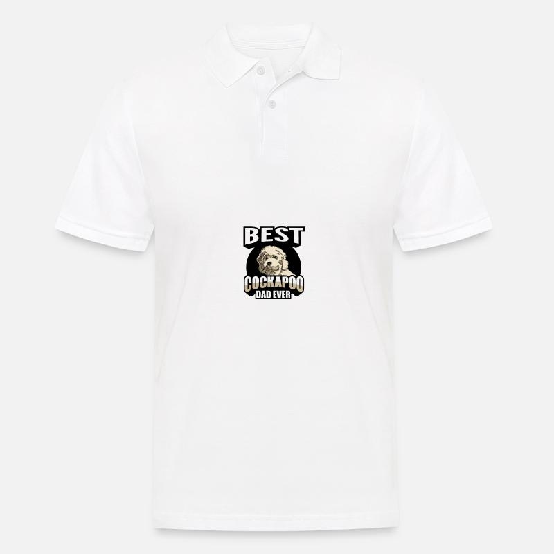 Cockapoo Hunderasse - Männer Poloshirt - Weiß