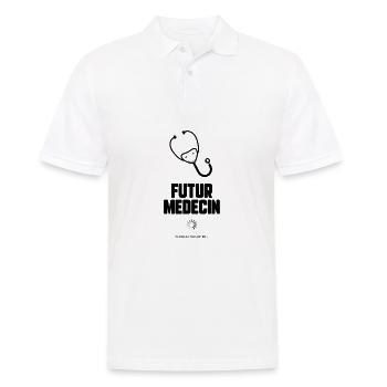 Futur médecin - Polo Homme - blanc - Devant - Kai (181cm)