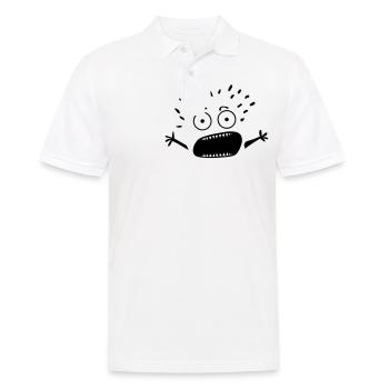 fear icon nothing does scary character scares 1 - Men's Polo Shirt - white - Front - Kai (181cm)
