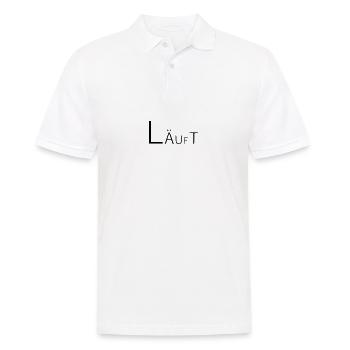 Läuft Coole Sprüche - Männer Poloshirt - Weiß - Vorne - Kai (181cm)