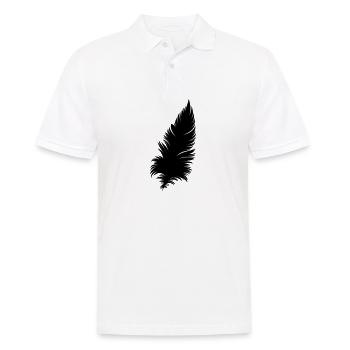 FEDER - Männer Poloshirt - Weiß - Vorne - Kai (181cm)