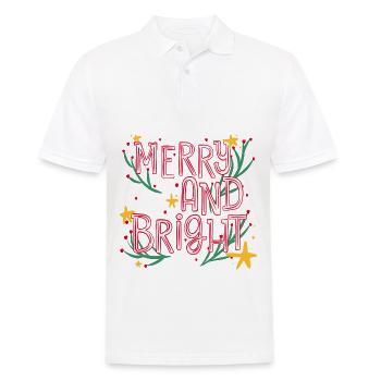 Merry and bright - Men's Polo Shirt - white - Front - Kai (181cm)