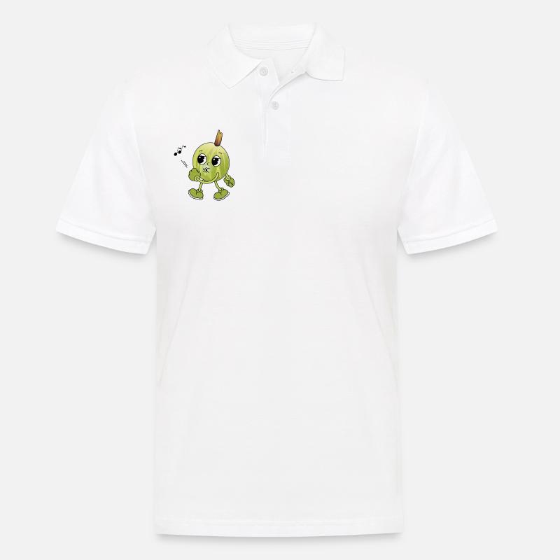 Pfeifende Stachelbeere - Männer Poloshirt - Weiß