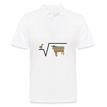 Nth root From Q Duck Root Cow - Men's Polo Shirt - white - Front - Kai (181cm)