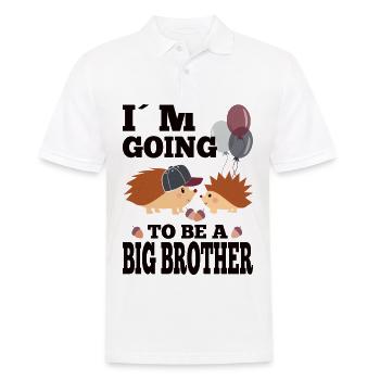 Ich werde großer Bruder - Männer Poloshirt - Weiß - Vorne - Kai (181cm)