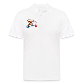 Angler, Wiltsch, Tiere, Natur, Wasser, Schweiz - Männer Poloshirt - Weiß - Vorne - Kai (181cm)