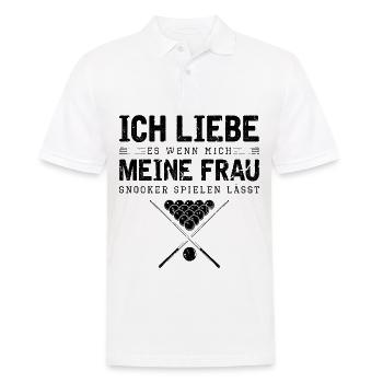 Lustiges Snooker - Männer Poloshirt - Weiß - Vorne - Kai (181cm)