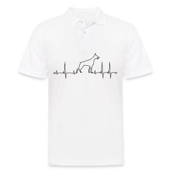 ekg dobermann - Polo Homme - blanc - Devant - Kai (181cm)