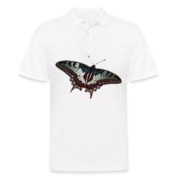 Papillon papillon papillons - Polo Homme - blanc - Devant - Kai (181cm)