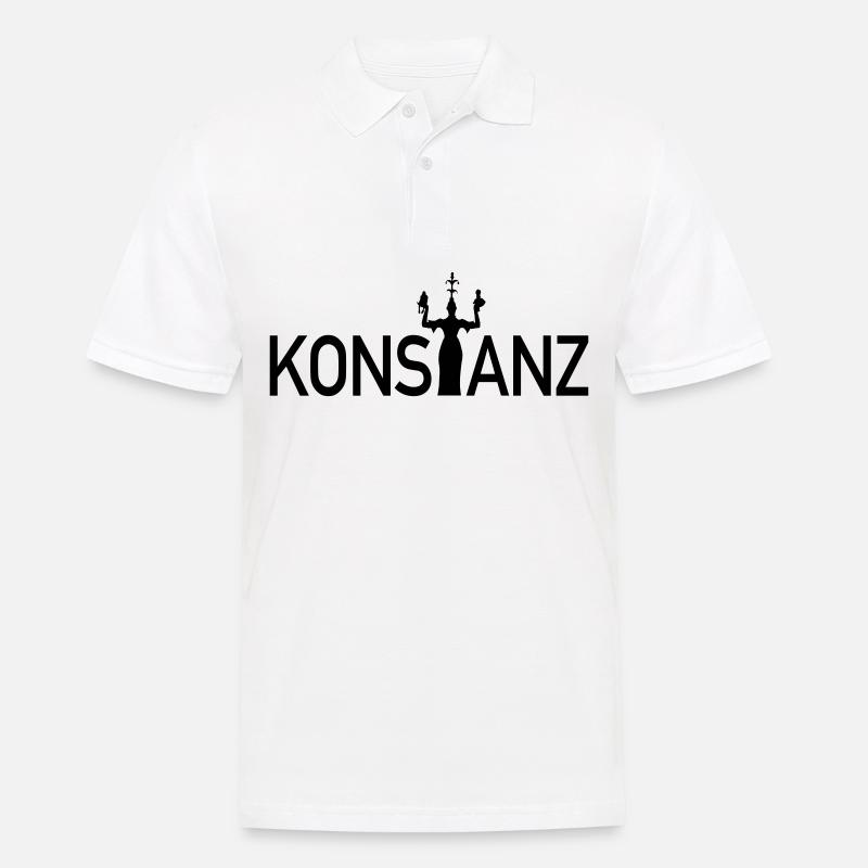 Konstanz - Männer Poloshirt - Weiß