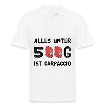 Grillen Alles Unter 500G Ist Carpaccio - Männer Poloshirt - Weiß - Vorne - Kai (181cm)
