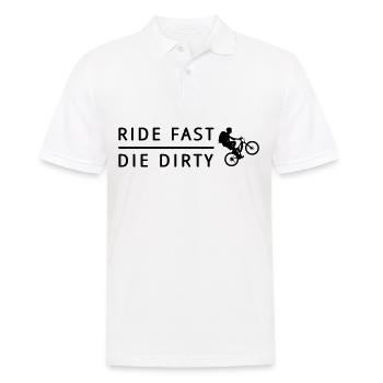 Bike almost the dirty - Men's Polo Shirt - white - Front - Kai (181cm)