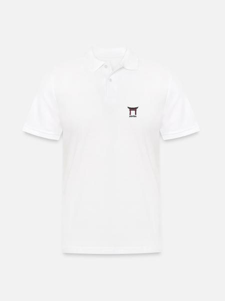 Japan Schrein - Männer Poloshirt - Weiß
