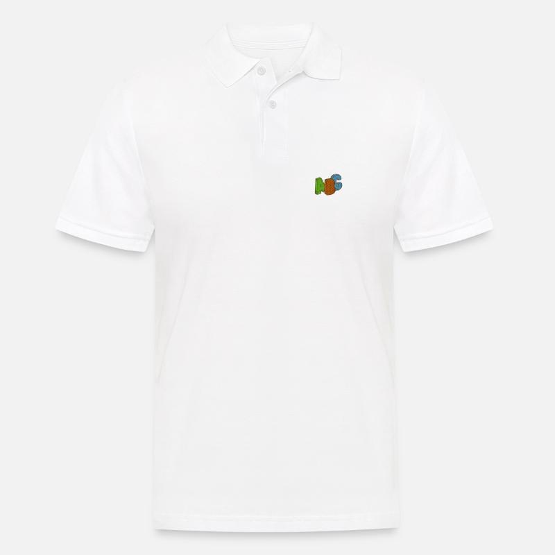 ABC - Männer Poloshirt - Weiß