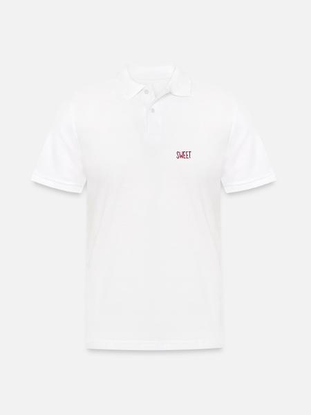 Sweet - Männer Poloshirt - Weiß