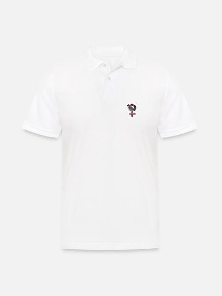 Girl Empowerment - Männer Poloshirt - Weiß