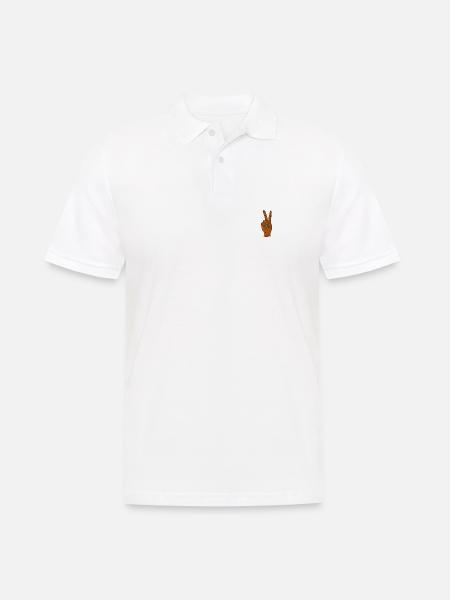 Sieg - Männer Poloshirt - Weiß