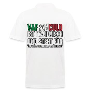 Italie Vaffanculo italien - Polo Homme - blanc - Dos - Kai (181cm)